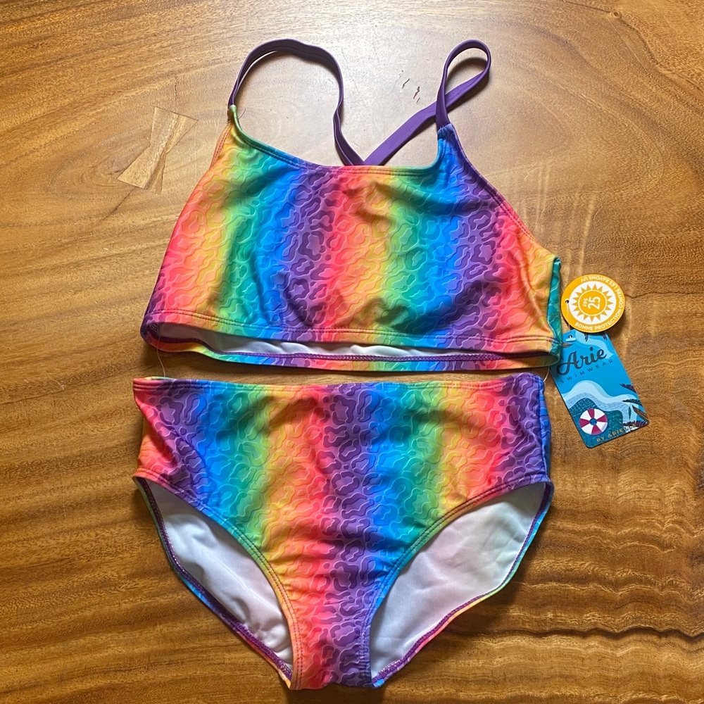 Aerie Kids Rainbow Swim Bikini